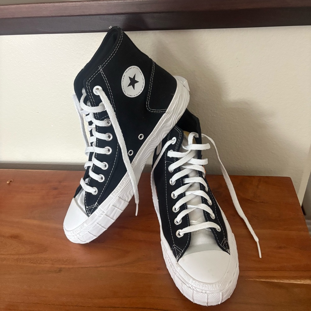 Converse Black and White High Tops Sneakers Special Edition